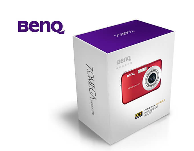 BENQ包裝設計,照相機包裝設計,數碼產品包裝設計